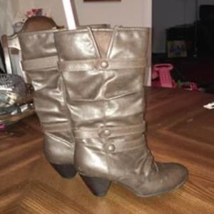 Brown fall boots